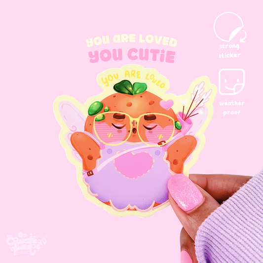 You Are Loved 💘 | Matte Stickers | Die-Cut Vinyl Decal