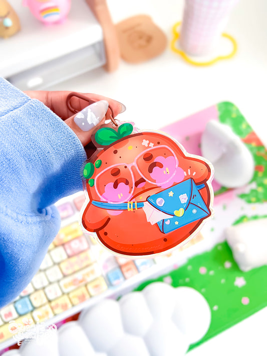 Potatoe Mail | Clear Epoxy Acrylic Backpack Keychain by Create-O Potatoe®