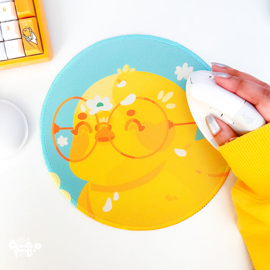 Cute Pollen Happy Ducks Mousepad | Kawaii Desktop, Office & Home Decor