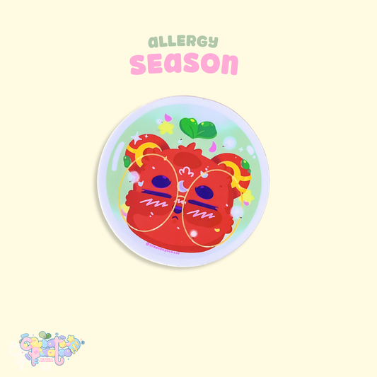 Sarcastic Bear: Allergy Season | 2 Die-cut stickers
