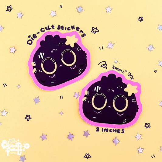 The Tired Poof | 2 Die-Cut Vinyl Decal