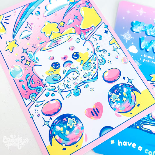 神秘的魔法沼泽梅洛和杯子!| 印刷品