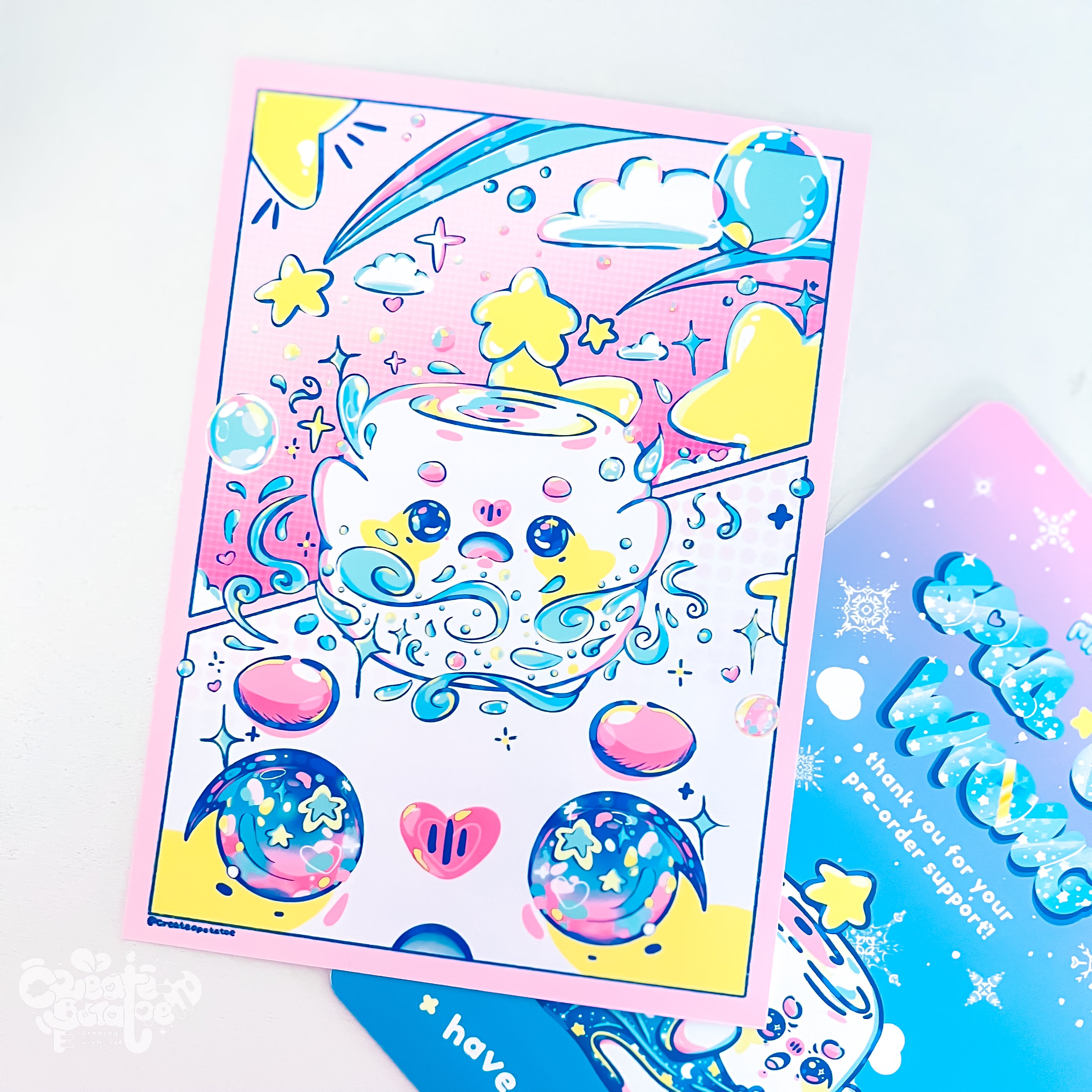 神秘的魔法沼泽梅洛和杯子!| 印刷品