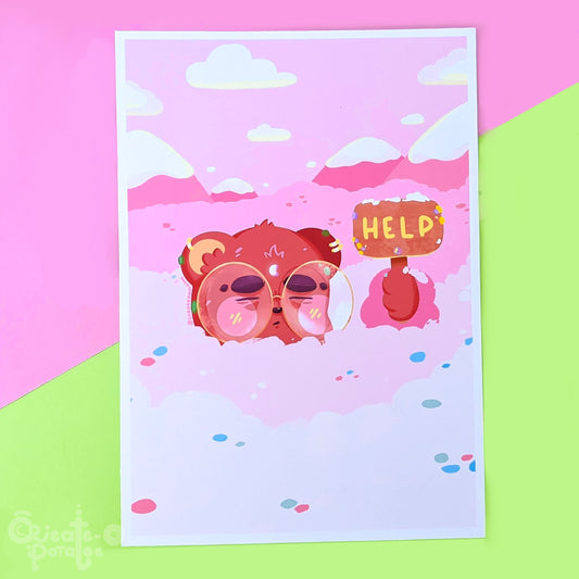 THIS IS WHY I STAY INSIDE | art print by Create-O Potatoe®