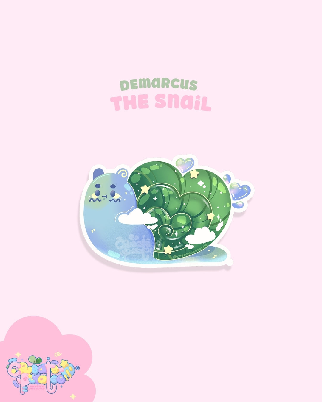 Demarcus the Snail | Die-Cut Vinyl Decal