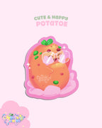 Happy Potatoe Matte Sticker | Die-Cut Vinyl Decal
