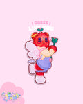 I Guess I Like You | Sarcastic Bear Kawaii Matte Die-Cut Sticker