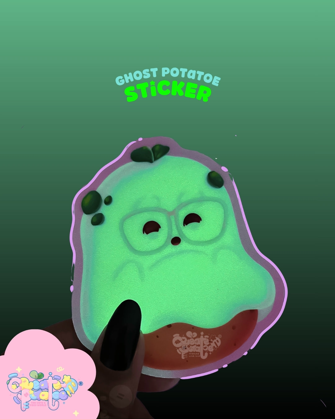 It's Just A Costume | Glow In The Dark Vinyl Sticker