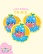 Luna Lemon Pack | Cute Vinyl Stickers With Various Finishes