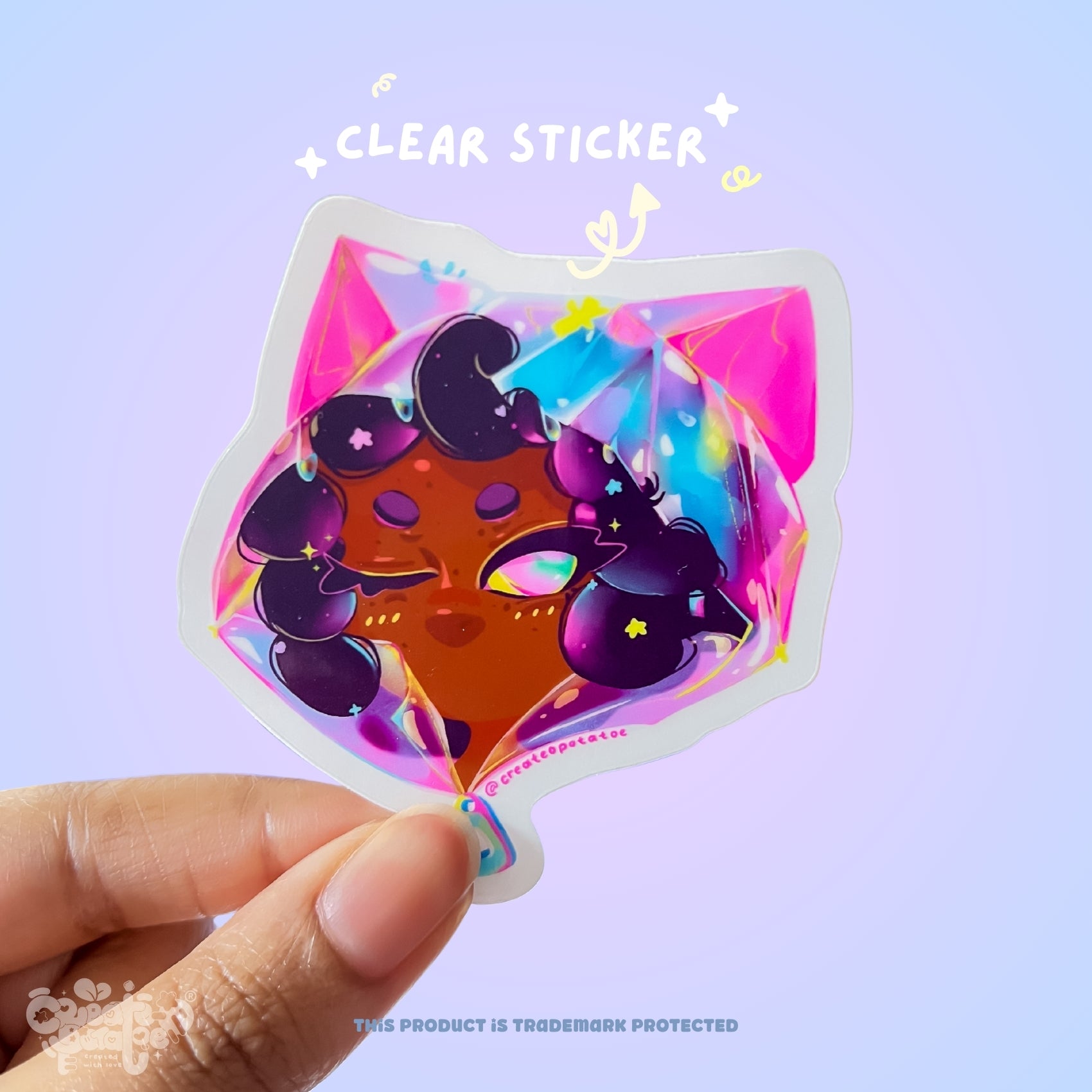 Rainy Day | Clear Glossy Vinyl Sticker Decal