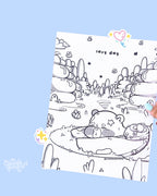 Lazy Day Coloring Pages | Printable & Digital Download