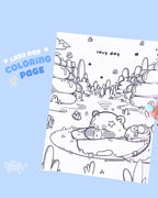 Lazy Day Coloring Pages | Printable & Digital Download
