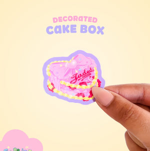 Decorated Cake Matte Die-Cut Sticker | Jaded x Create-O Collab | Die-Cut Vinyl Decal