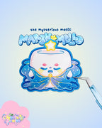 Magic Marsh Mello | Sandy Glitter Die-Cut Vinyl Sticker
