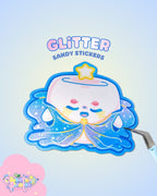 Magic Marsh Mello | Sandy Glitter Die-Cut Vinyl Sticker