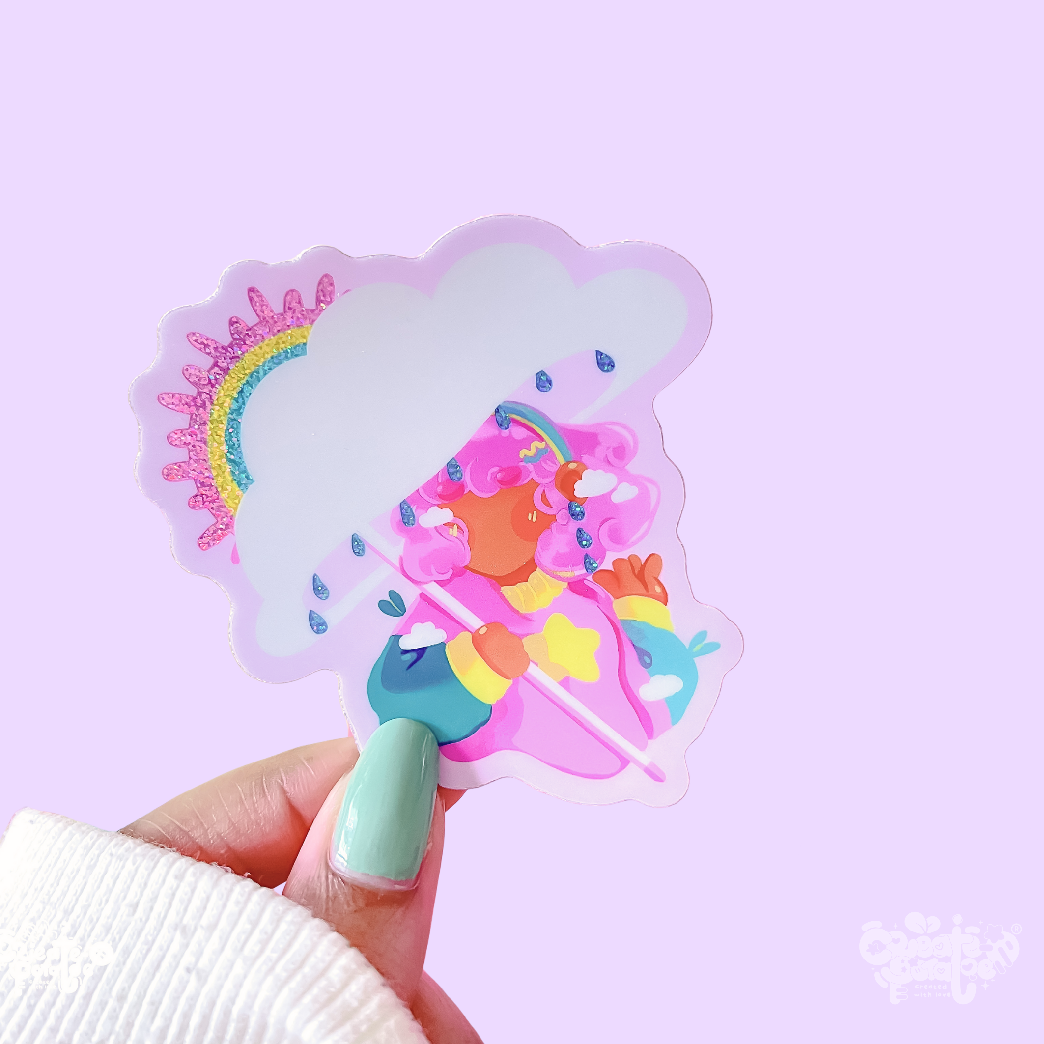 September Fields | glitter sticker
