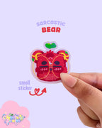 Sarcastic Bear | 2 Die-cut stickers