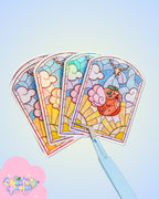 Divine Potatoe | Holographic Die-Cut Vinyl Sticker