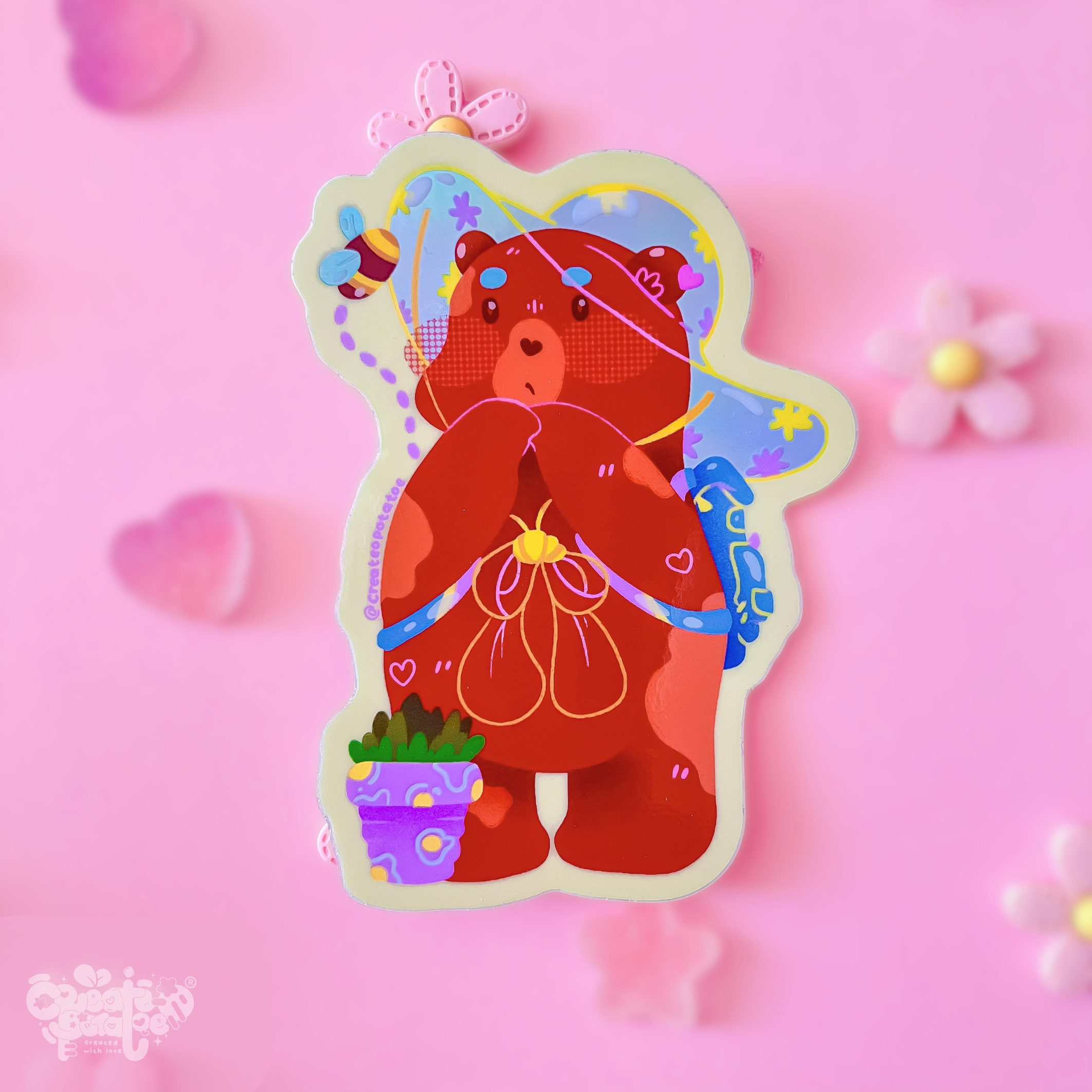 Where There's A Bee | holographic sticker