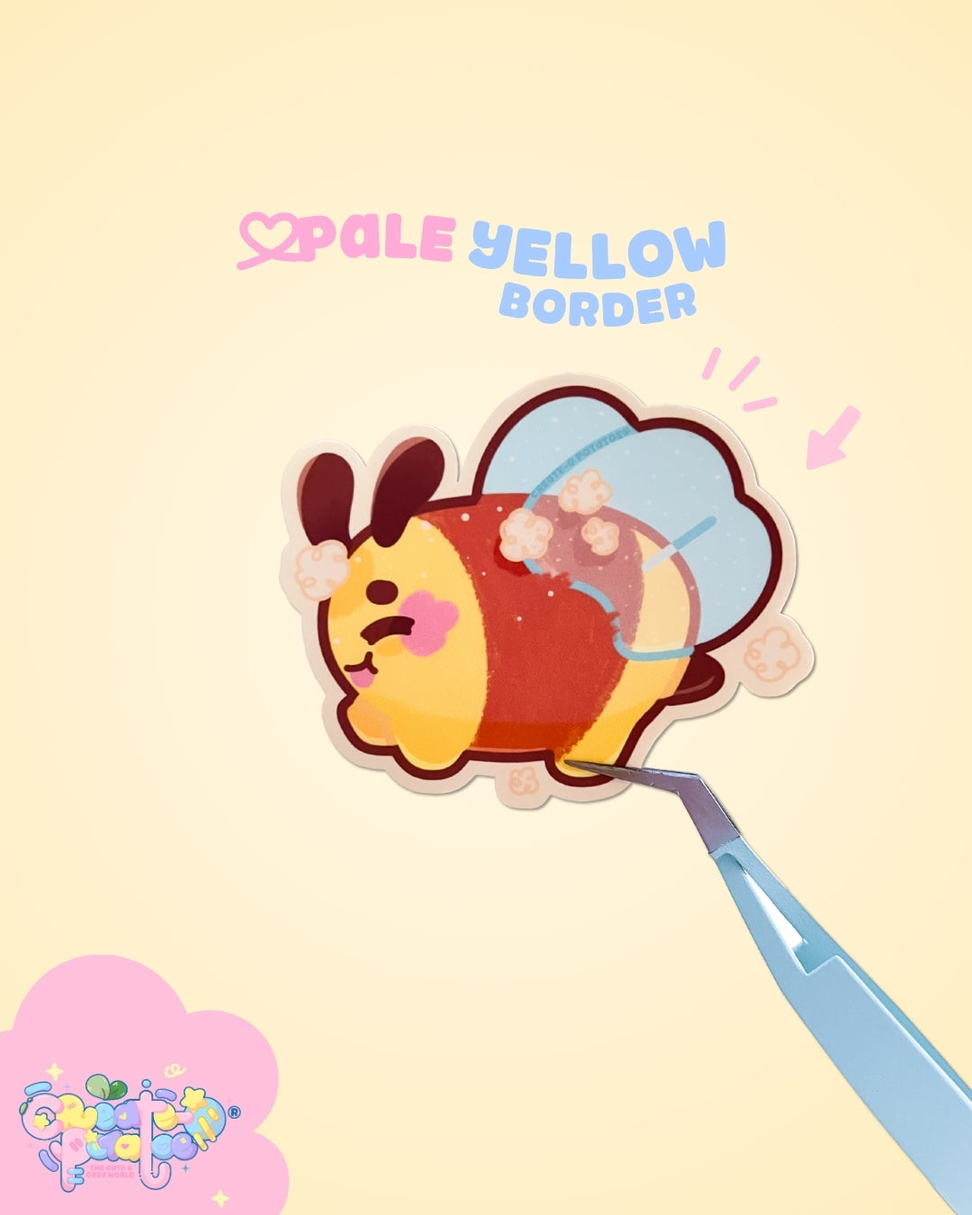 Bee Happy | Matte Die-Cut Vinyl Sticker