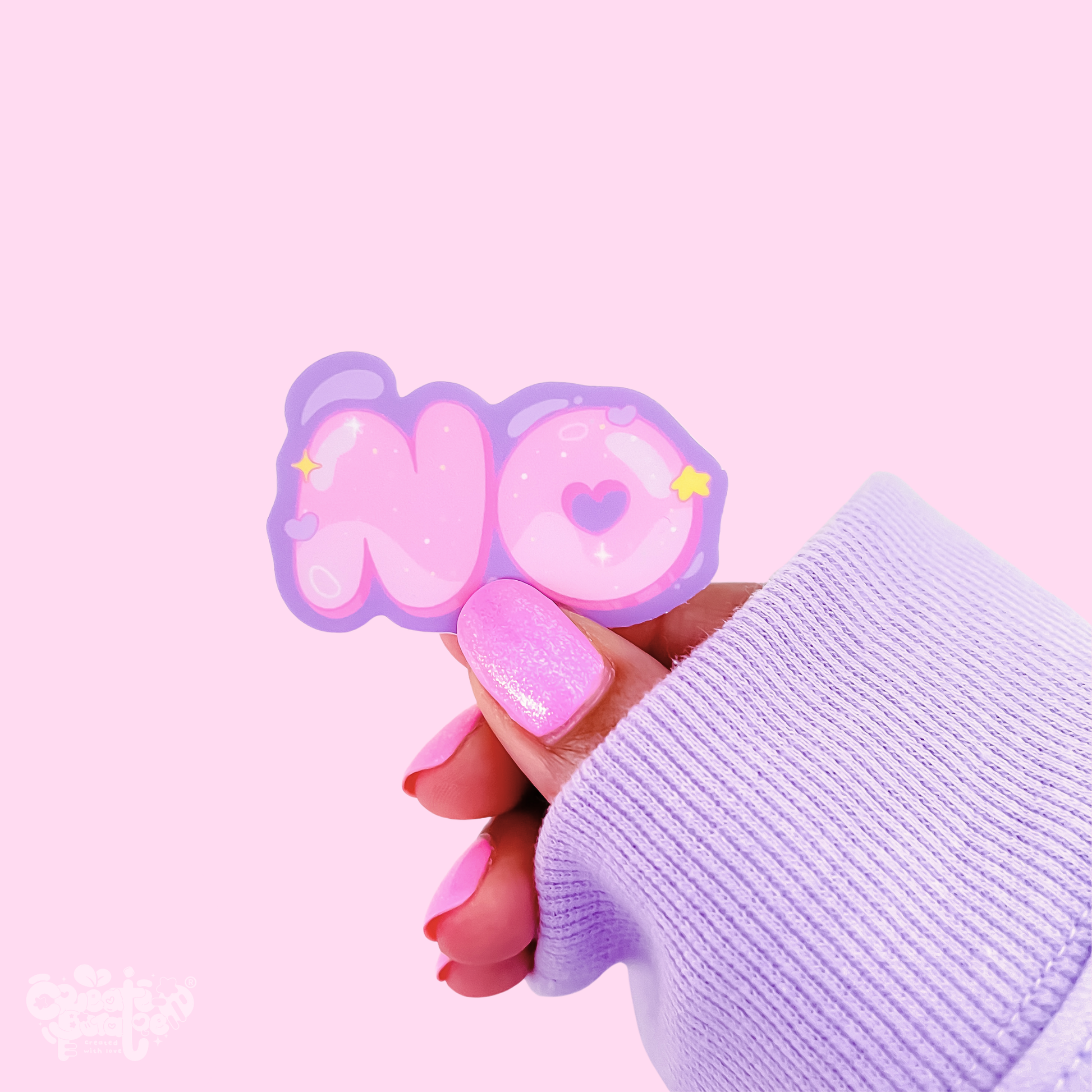 NO | Matte Sticker | Die-Cut Vinyl Decal