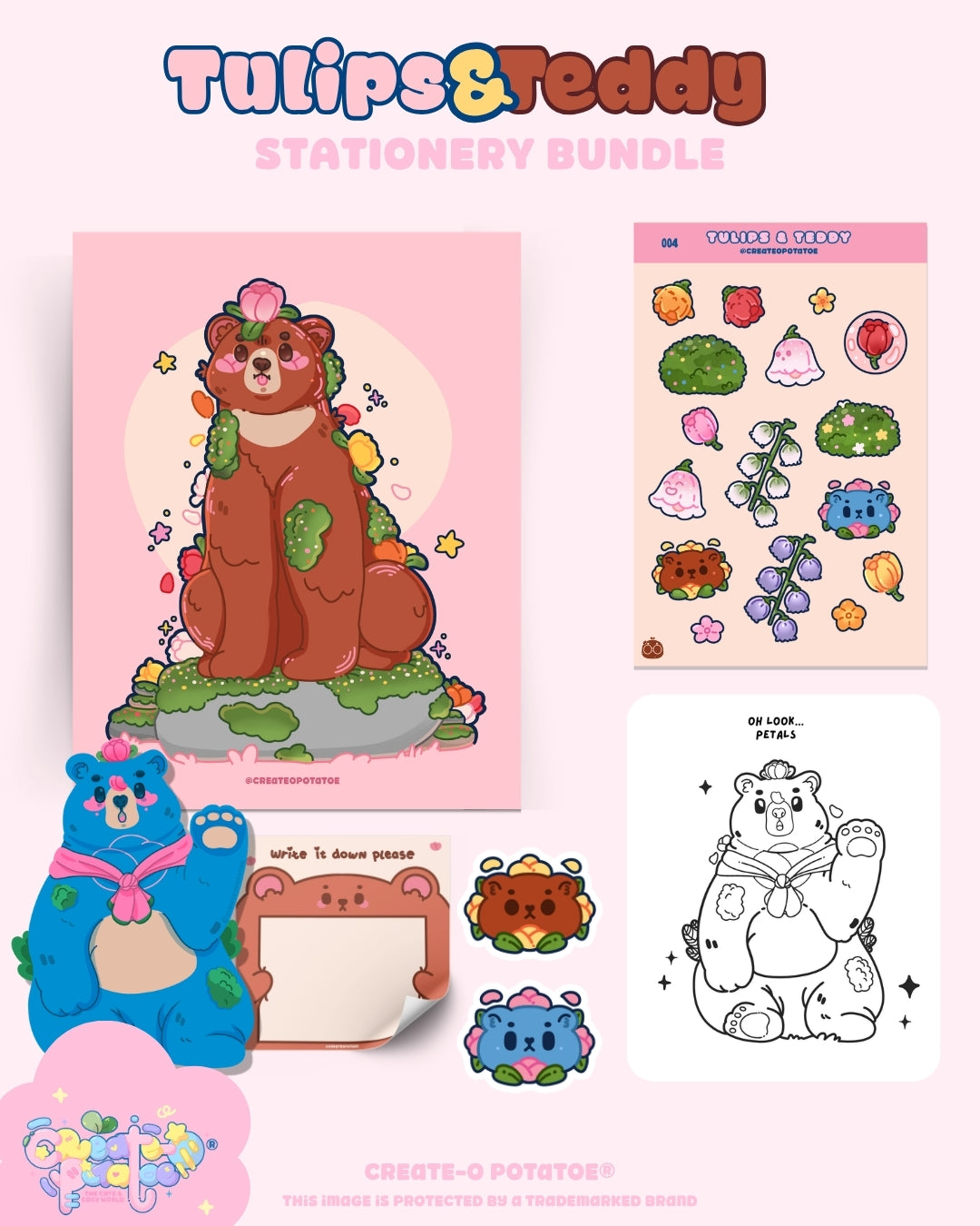 Tulips & Teddy | April Potatoe Mail Bundles