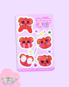 The Emotional Journey of An Artist | Matte Vinyl Kawaii Decal Sticker Sheet