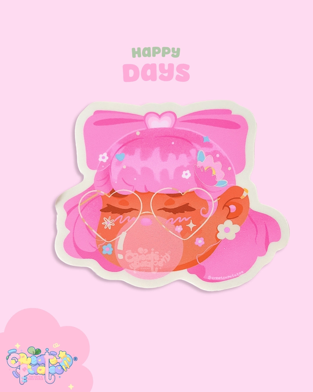 Happy Days | Matte Sticker | Die-Cut Vinyl Decal