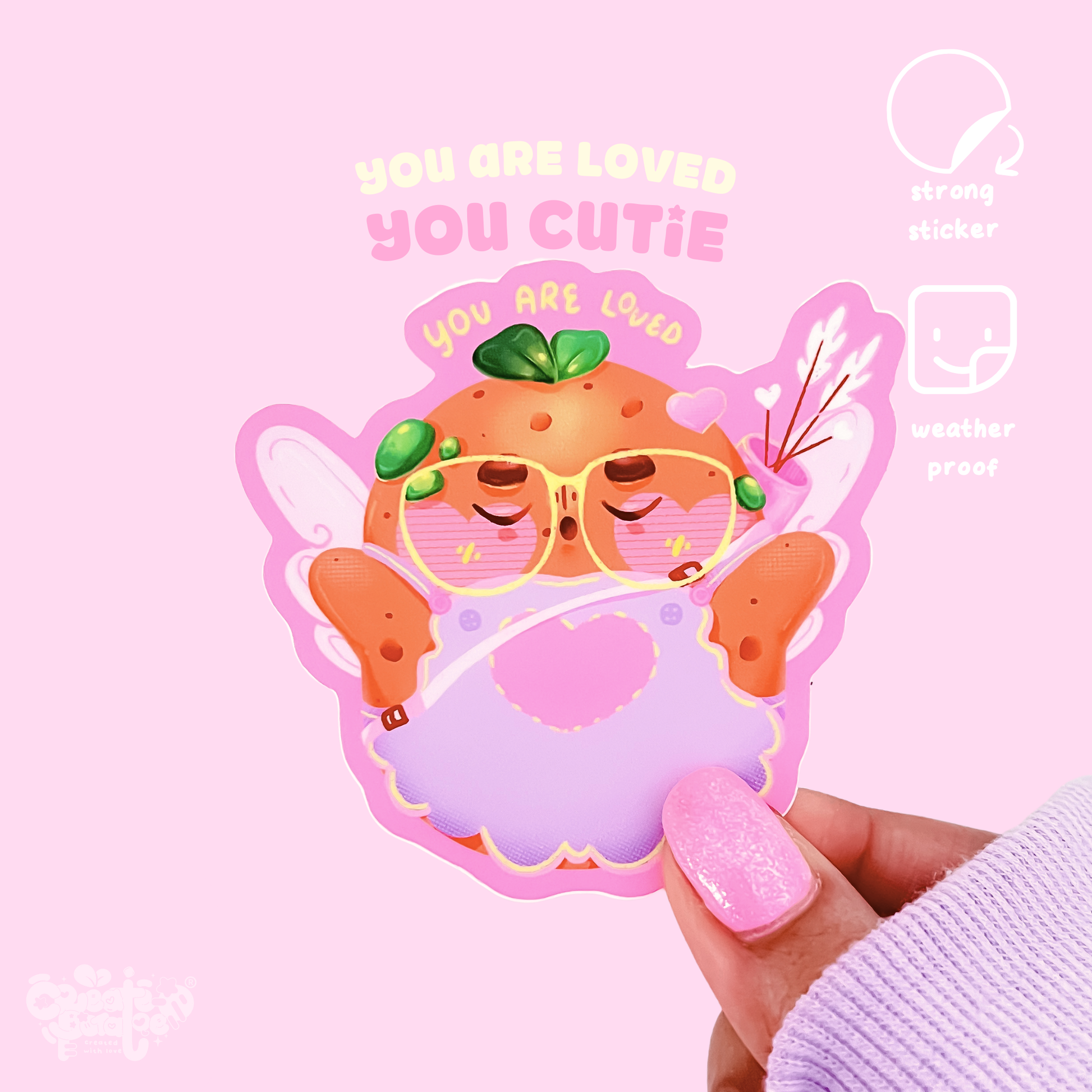 You Are Loved 💘 | Matte Stickers | Die-Cut Vinyl Decal