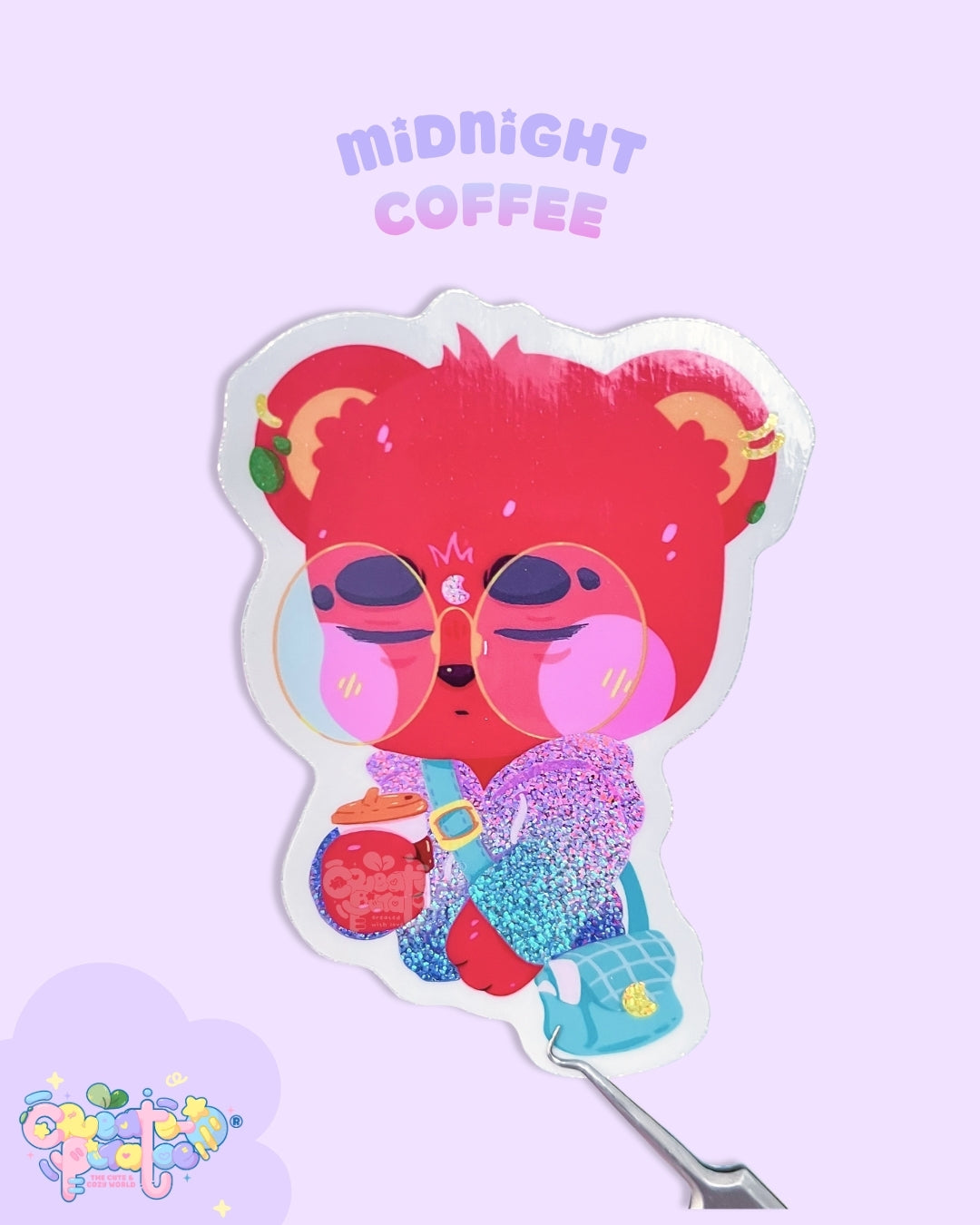 Midnight Brew | Glitter Die-Cut Vinyl Decal Sticker