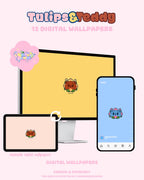 Tulips & Teddy | April Wallpapers