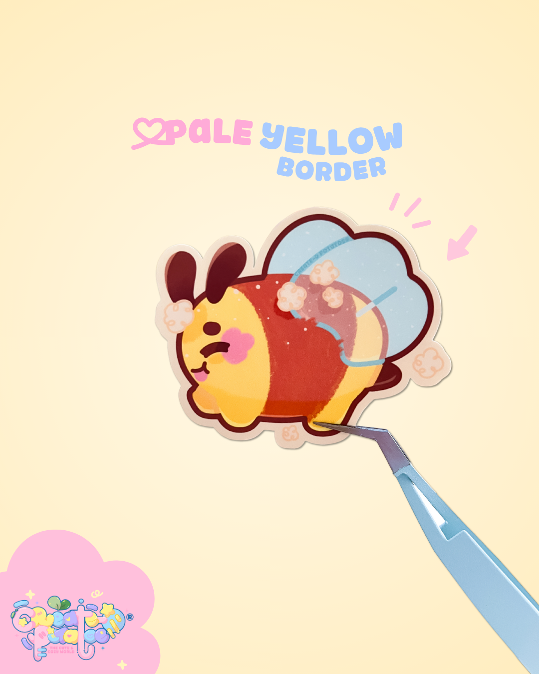 Bee Happy | Matte Die-Cut Vinyl Sticker