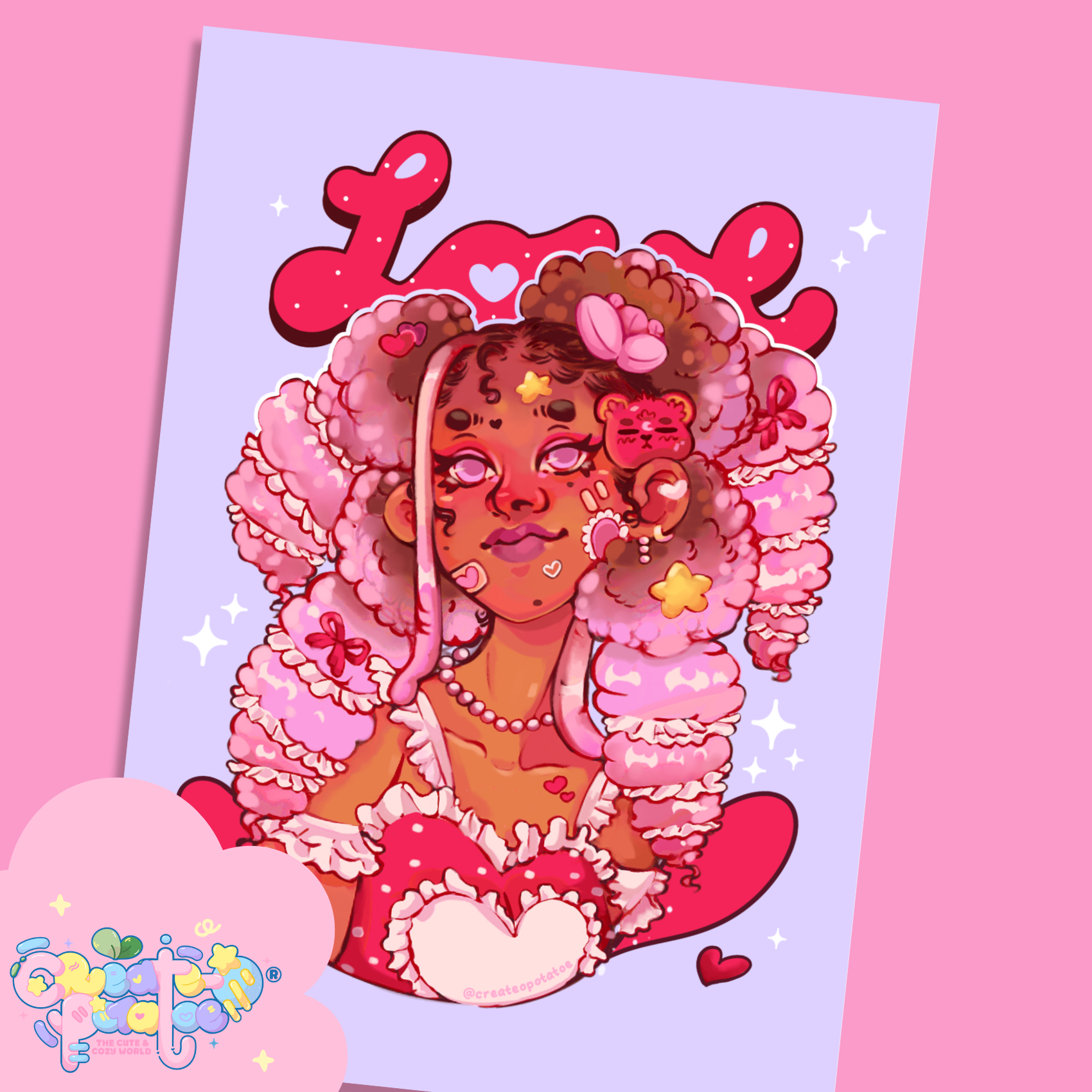 Love Day | Satin Art Prints | Office Decor & Home Decor