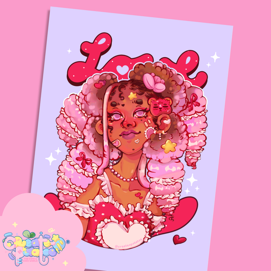 Love Day | Satin Art Prints | Office Decor & Home Decor