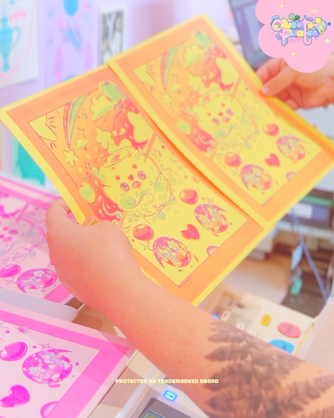 Marsh Mello's Transformation| Risograph Print | Office Decor & Home Decor