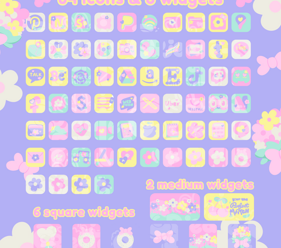 Perfect Pastel Theme | iOS, iPadOS, & android theme | Digital Downloadable
