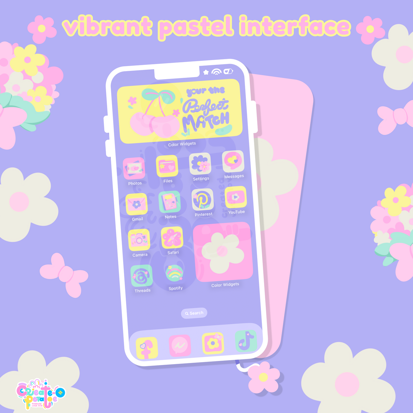 Perfect Pastel Theme | iOS, iPadOS, & android theme | Digital Downloadable