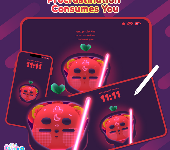 Procrastination Consumes You | iOS, iPadOS, & android compatible