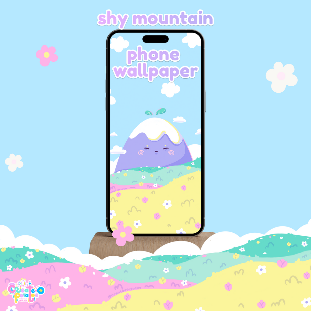 shy mountain | iOS, iPadOS, & android compatible by Create-O Potatoe®