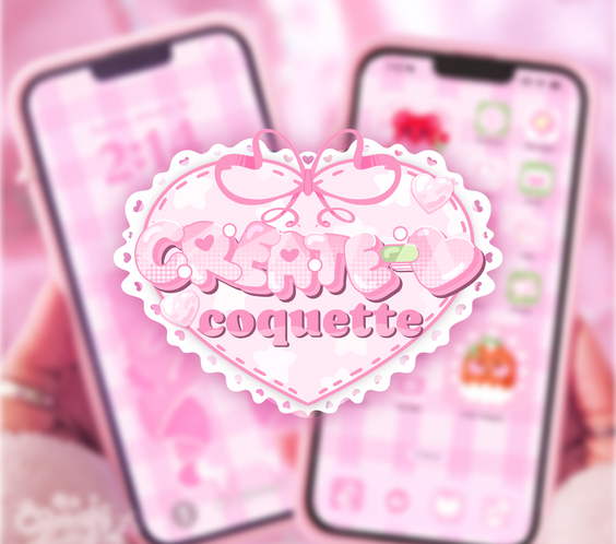 Create-O Coquette | iOS, iPadOS, & android theme | Digital Downloadable