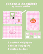 Create-O Coquette | iOS, iPadOS, & android theme | Digital Downloadable