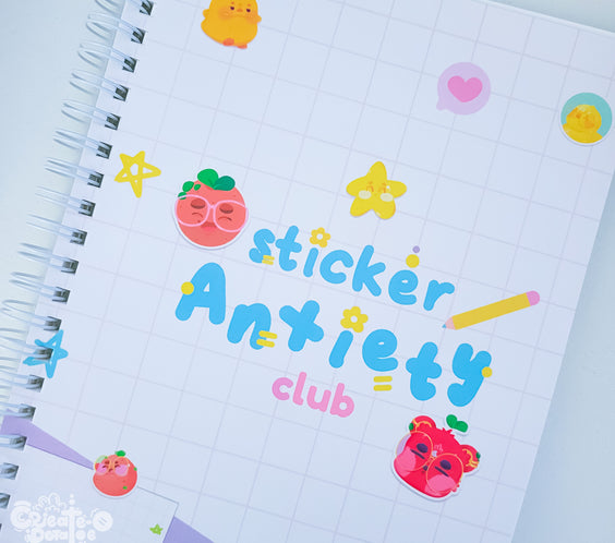 Sticker Anxiety Club | Reusable Stickerbook