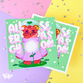 Allergy Season Art Print | Sarcastic Bear Illustration | Kawaii Home Decor by Create-O Potatoe®