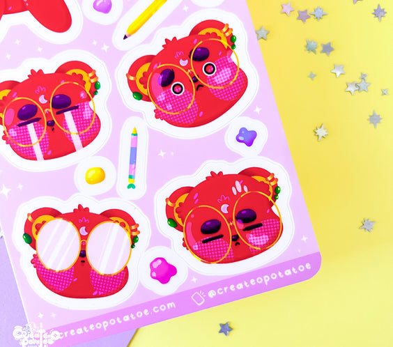 THE EMOTIONAL JOURNEY OF AN ARTIST | sticker sheet