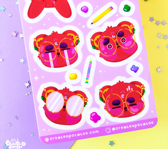 THE EMOTIONAL JOURNEY OF AN ARTIST | sticker sheet