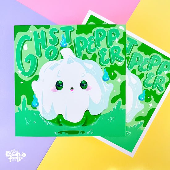 Ghost Pepper Satin Art Print