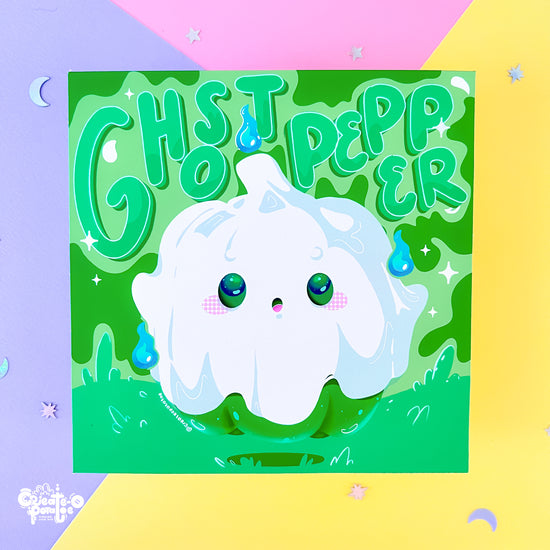 Ghost Pepper Satin Art Print