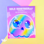 Holo Ghostskull| die-cut sticker by Create-O Potatoe®