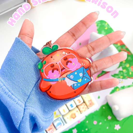 Potatoe Mail | Clear Epoxy Acrylic Backpack Keychain