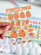 Cutie Carbs | Clear Sticker Sheet | Die-Cut Vinyl Decal by Create-O Potatoe®